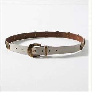Anthropologie Coin Studded Belt